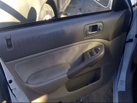 2001 HONDA CIVIC, WHITE, EX, 1.7L, VTEC, AT.  A25055